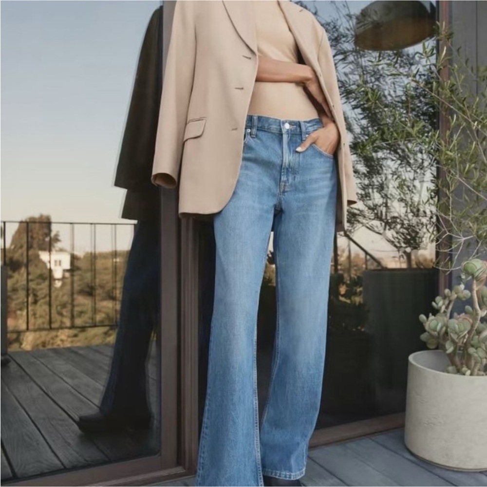 Everlane The Slouch Bootcut Jean Blue base 30